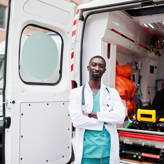 African male doctor